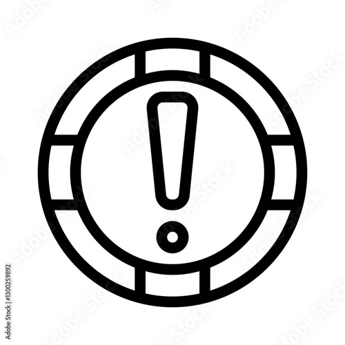 exclamation line icon