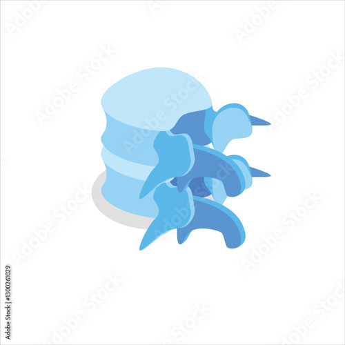 human spine vector design illustration internal icon