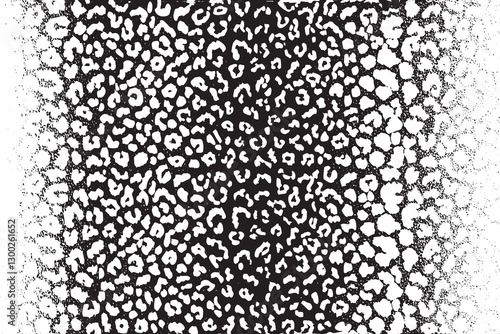 Seamless black and white crocodile skin pattern, ideal for fashion, textile, and decor.