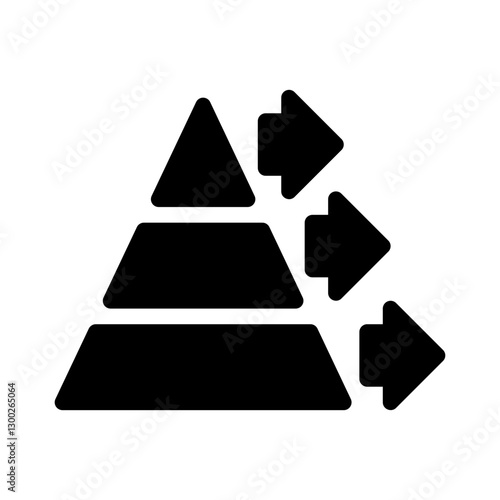pyramid glyph icon