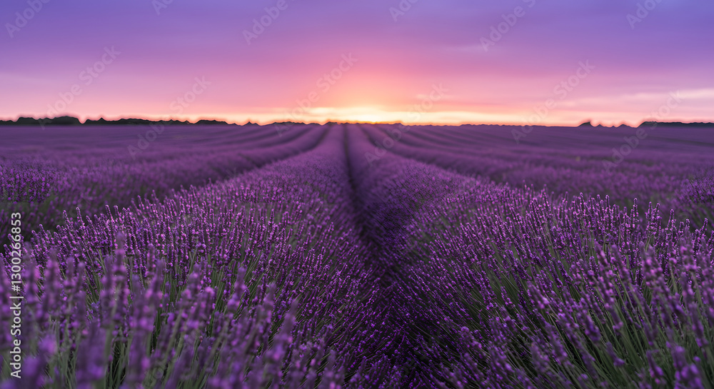 Naklejka premium lavender field in provence france
