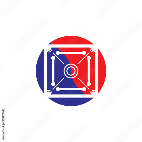carrom table icon vector illustration symbol design