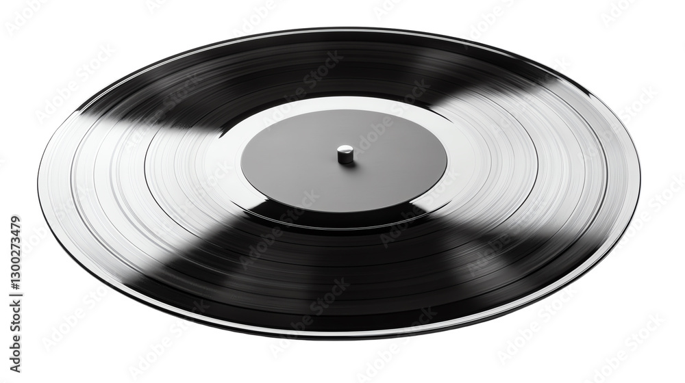 Classic vinyl record on a turntable close-up. Classic vinyl record on a turntable close-up.