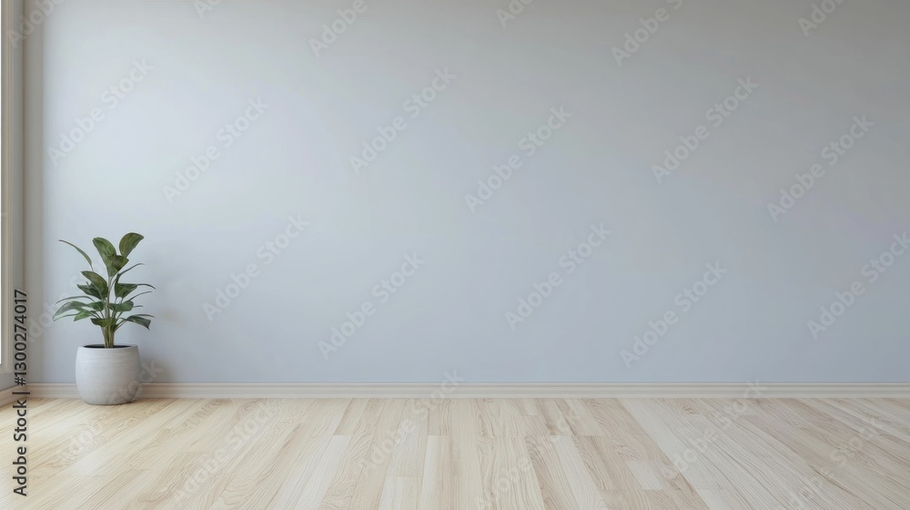 Minimalist plant in light room Minimalist plant in light room