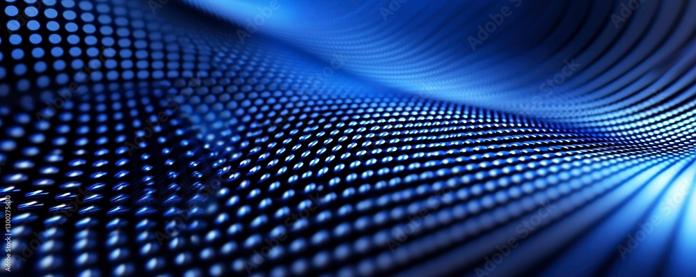 Obraz premium Abstract Blue Digital Wave Pattern Background