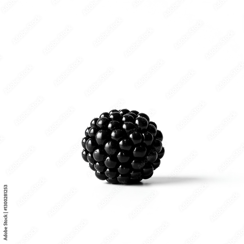 minimalist black and white shot of a single blackberry on a blank canvas. minimalist black and white shot of a single blackberry on a blank canvas.