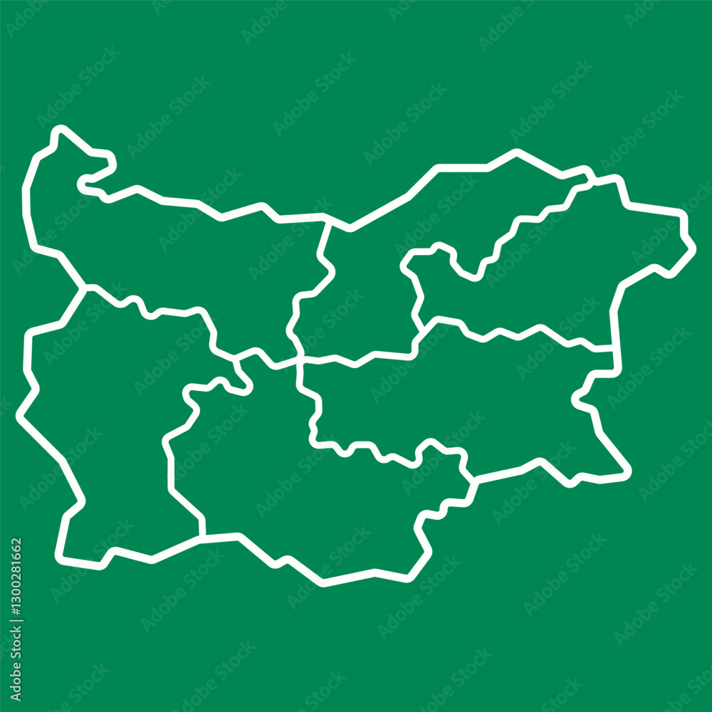 Obraz premium Bulgaria Map Icon Element Symbol Design