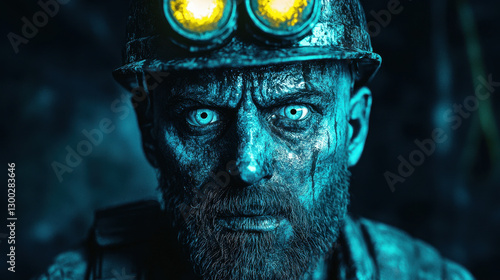 Spelunker explores an expansive underground cavern with awe and trepidation