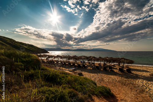 Fototapeta Naklejka Na Ścianę i Meble -  Skiatos, in the Sporades Islands. Mandraki beach.