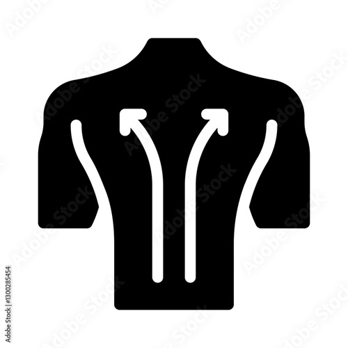progressive muscle relaxation glyph icon