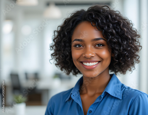 Fototapeta Naklejka Na Ścianę i Meble -  African business woman ceo corporate leader