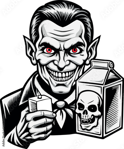 vampiro con brik di sangue 01
