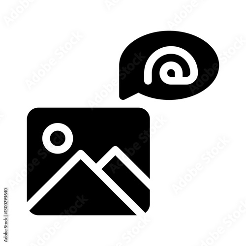 mention glyph icon