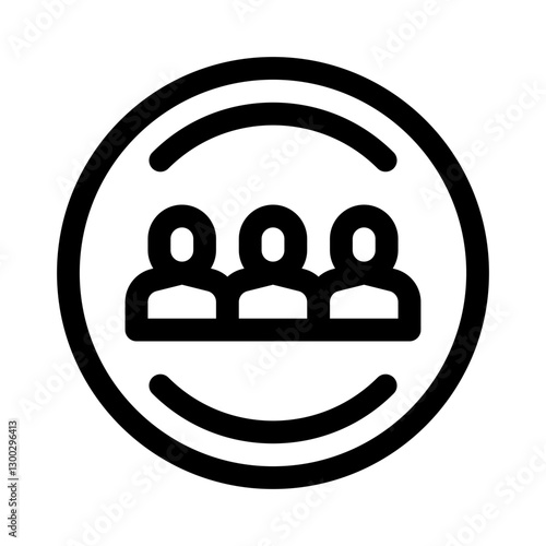 social bonding line icon
