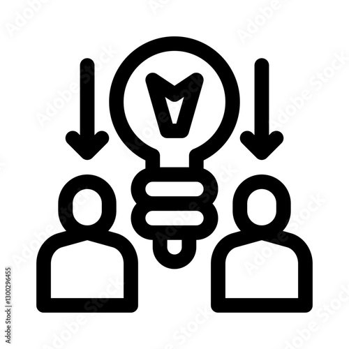 social bonding line icon