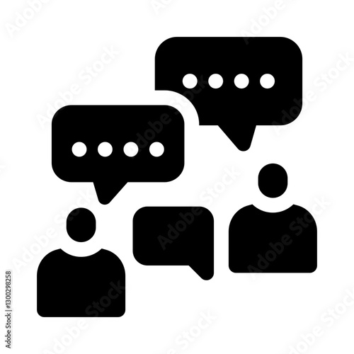 social bonding glyph icon