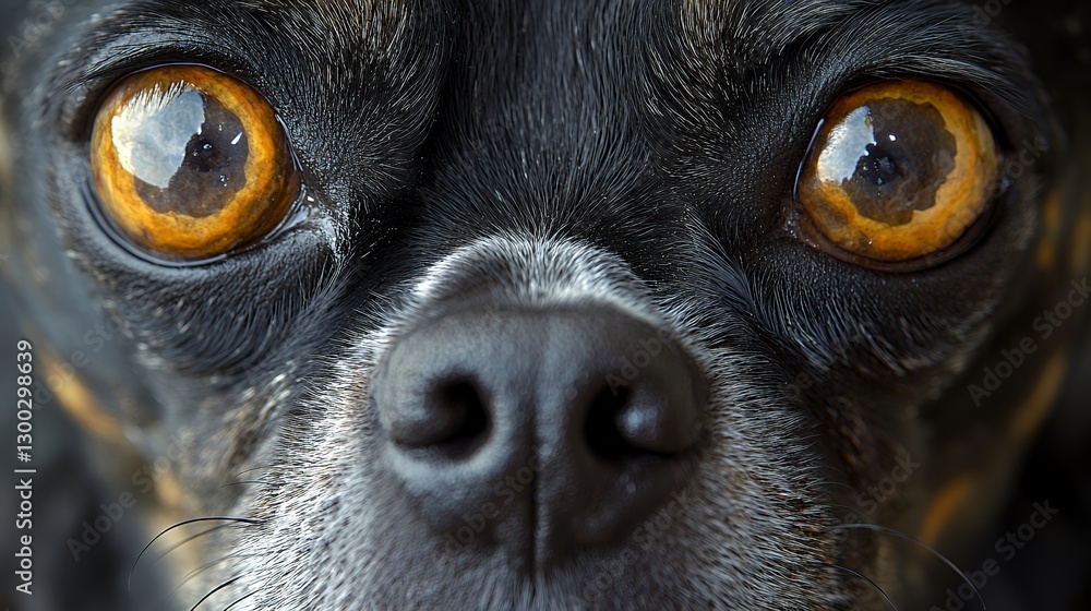 Close-up of Dog Face Capturing Unique Eye Details and Expressive Features Close-up of Dog Face Capturing Unique Eye Details and Expressive Features