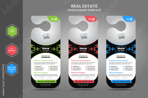 Real estate agency business door hanger