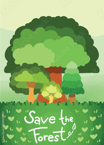 save the forest illustration world forest illustration