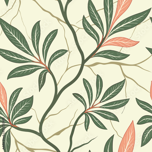 Premium seamless marble pattern with swirling veins of pistachio green, coral, and cream, creating a luxurious and elegant design perfect for high-end stationery and interior décor projects.