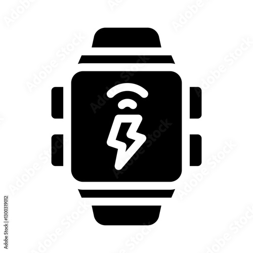 smartwatch glyph icon