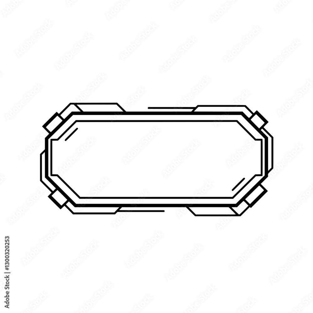 Tech Interface: A sleek, modern rectangular digital interface element, perfect for conveying technological advancements and futuristic concepts. Tech Interface: A sleek, modern rectangular digital interface element, perfect for conveying technological advancements and futuristic concepts.