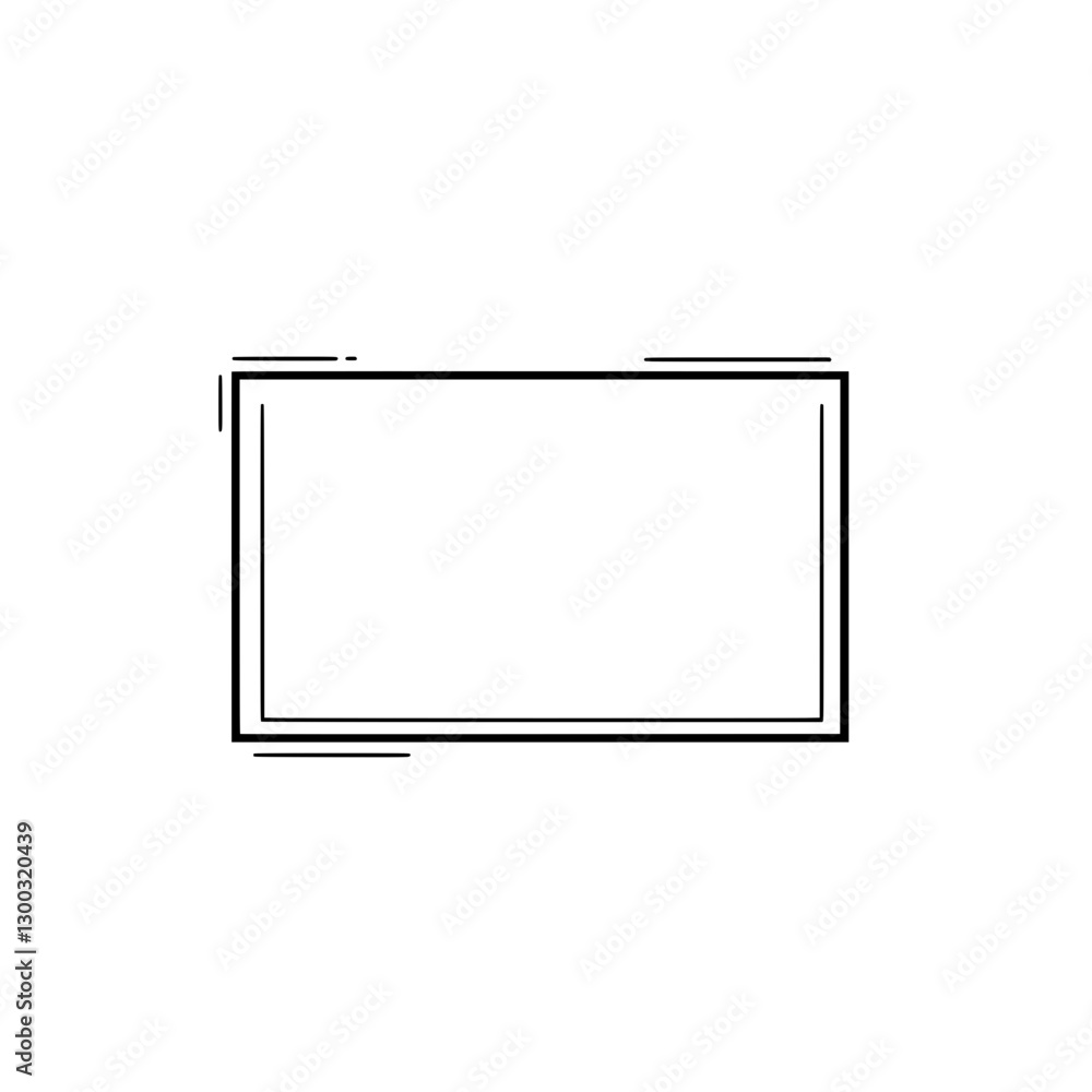Framed Rectangular Design Element: A minimalist, simple outlined rectangular frame, perfect for adding text or graphic elements. Framed Rectangular Design Element: A minimalist, simple outlined rectangular frame, perfect for adding text or graphic elements.
