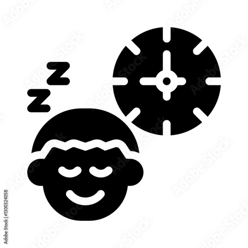 sleep tracker glyph icon