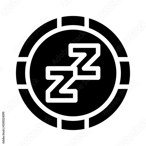 sleep glyph icon