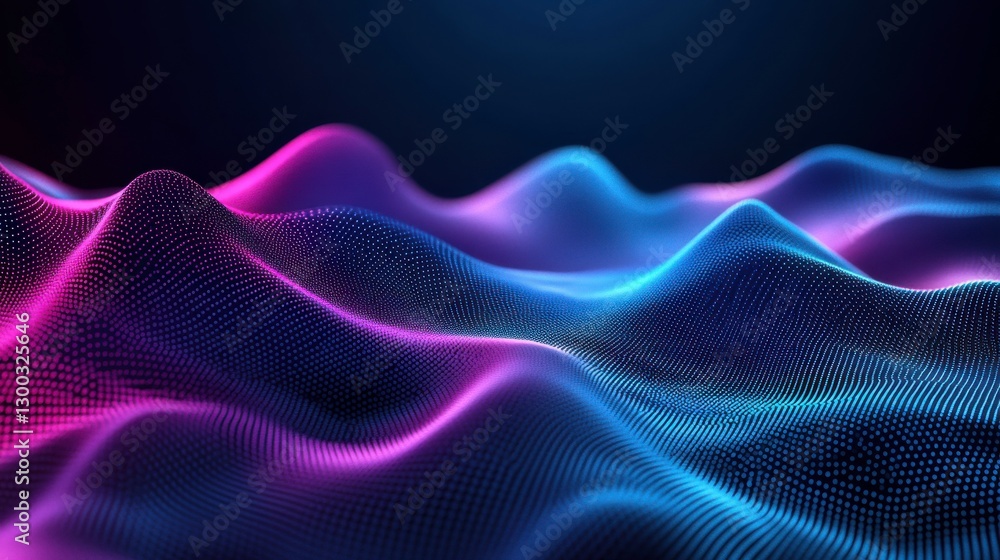Vibrant Neon Tech Background with Grainy Textures Vibrant Neon Tech Background with Grainy Textures