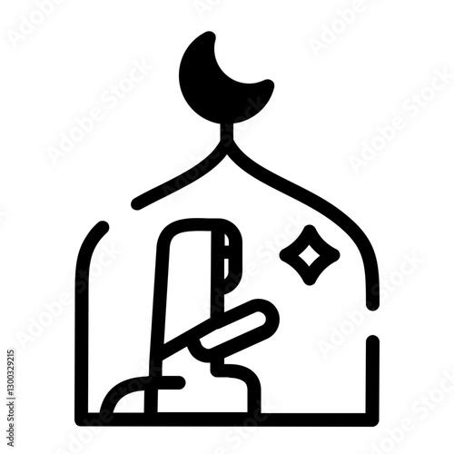 Praying Icon Design	