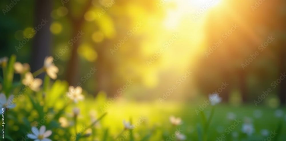 Fototapeta premium Abstract summer bokeh, sunbeams and bright colors , out of focus, texture
