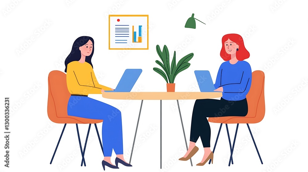 Business Colleagues Working Together in a Modern Office Environment Business Colleagues Working Together in a Modern Office Environment