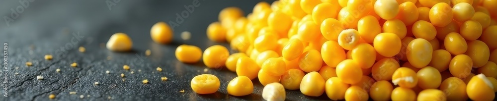 Close-up of raw corn kernels, textured backdrop, sweetcorn, texture, maize Close-up of raw corn kernels, textured backdrop, sweetcorn, texture, maize