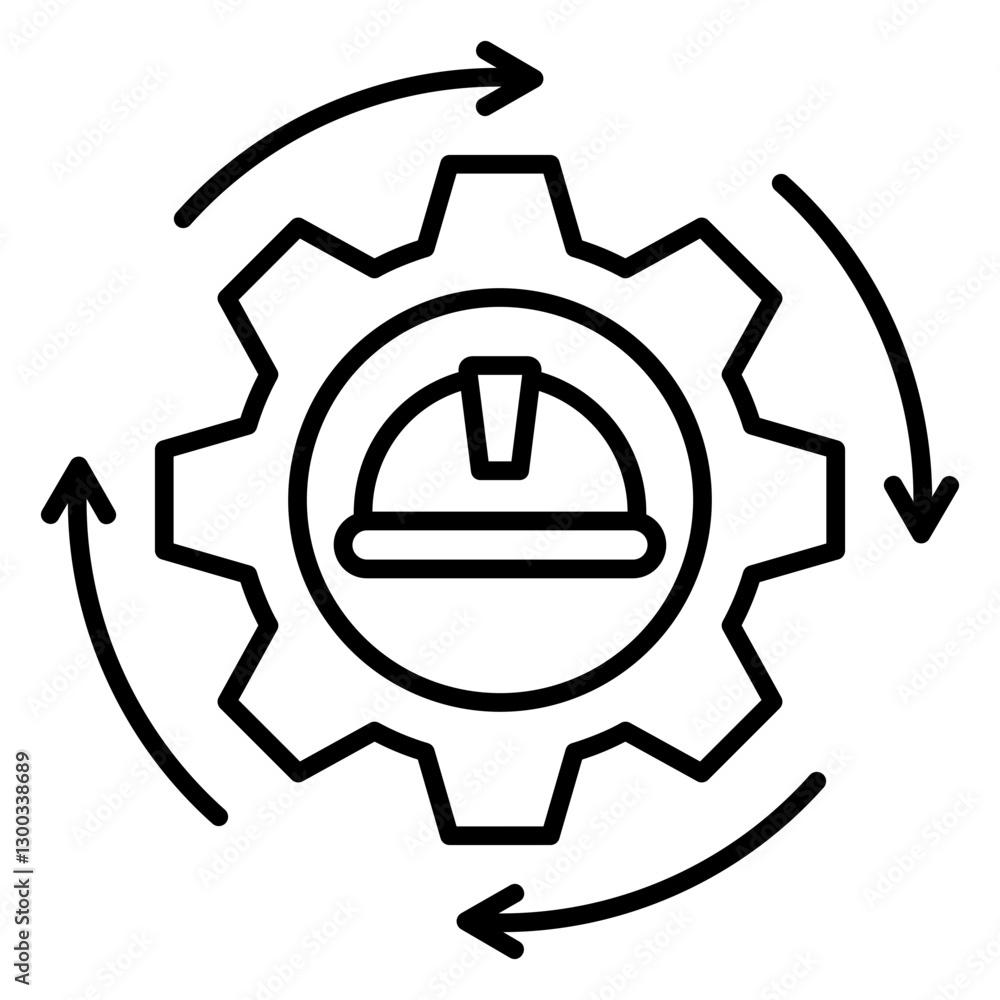 Automation Outline Icon Automation Outline Icon