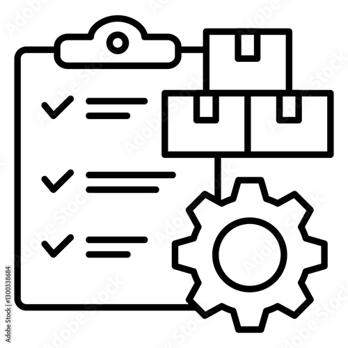 Materials Specification Outline Icon