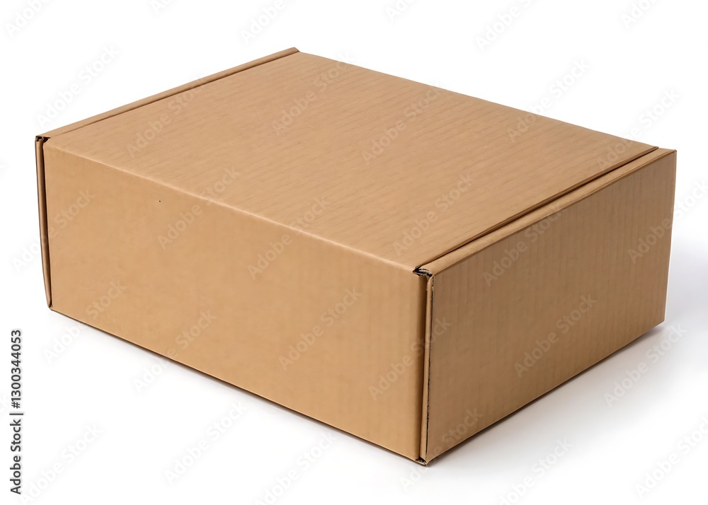 Brown cardboard box isolated on white background Brown cardboard box isolated on white background