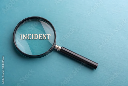 A magnifying glass highlighting the word 