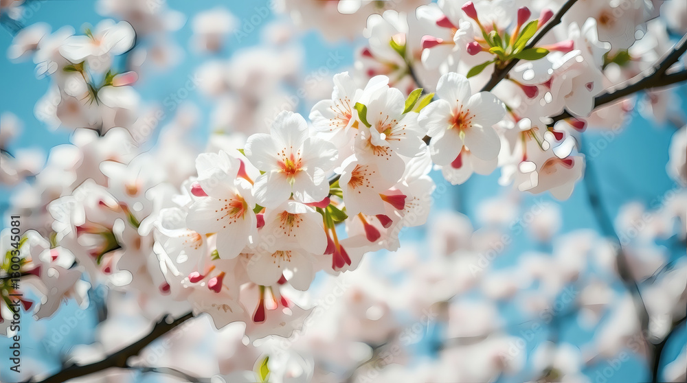 Japanese cherry blossoms, detailed focus, gentle color wallpaper desktop background | generative AI Japanese cherry blossoms, detailed focus, gentle color wallpaper desktop background | generative AI