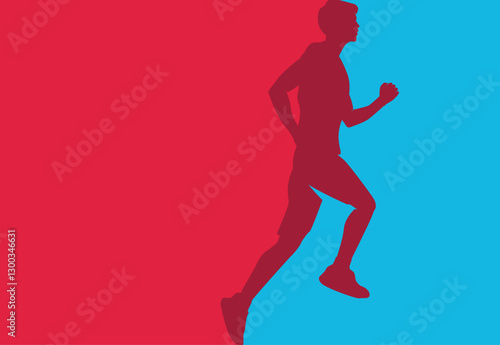 Great and simple vector editable marathon poster layout background design for your marathon championship event	