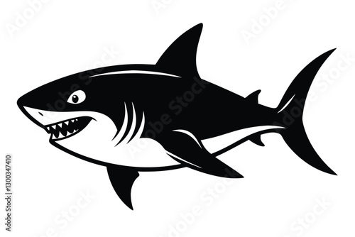 Shark silhouette vector