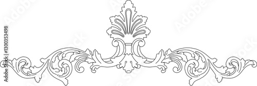 sketch vector silhouette illustration carving ornament decoration floral background pattern seamless abstract modern classic vintage