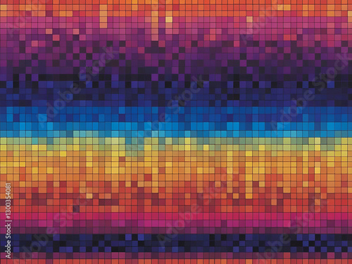 Wallpaper Mural abstract colorful background with squares Torontodigital.ca