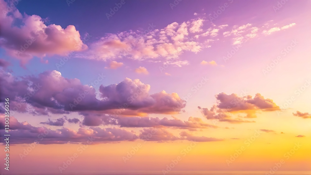 Obraz premium Colorful sunset sky with clouds