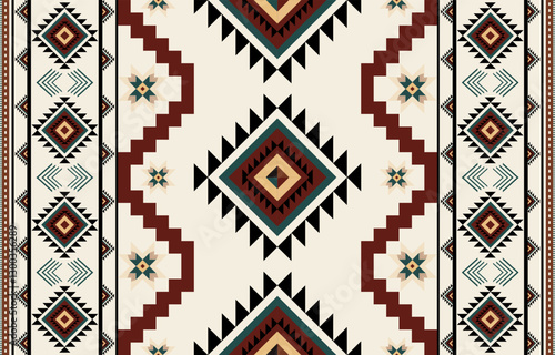Bohemian pattern,Vector illustration of geometric or ethnic seamless pattern traditional design for fabrics