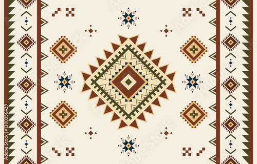 Bohemian pattern,Vector illustration of geometric or ethnic seamless pattern traditional design for fabrics