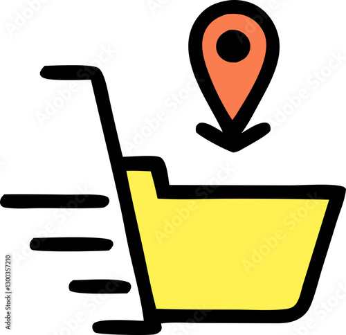 gift delivery svg icon