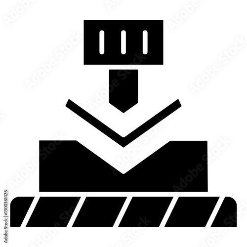 Bending Glyph Icon