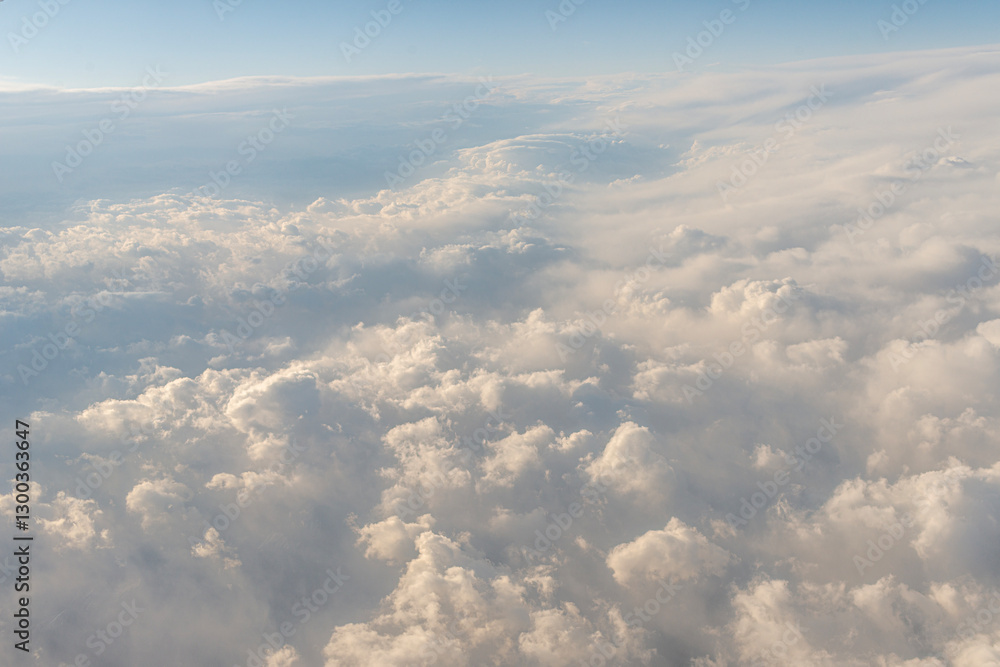 Fototapeta premium Cloud Canvases: Promised Skies from Above