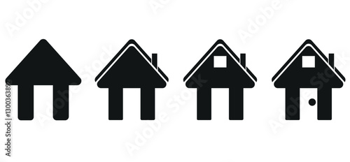  home icon, house icon vector icon